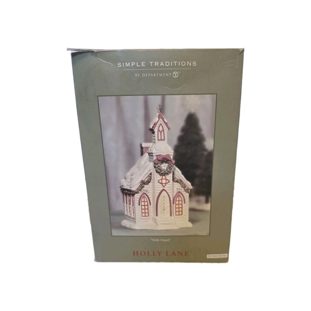 Department Dept 56‎ Simple Traditions Holly Lane Chapel Church